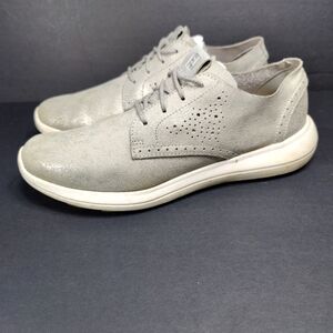 FOOTJOY Women's Flex LX Gray Silver Glitter Leather Spikeless Golf Shoe Size 8M